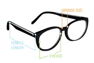 Eyewear Sizing guide