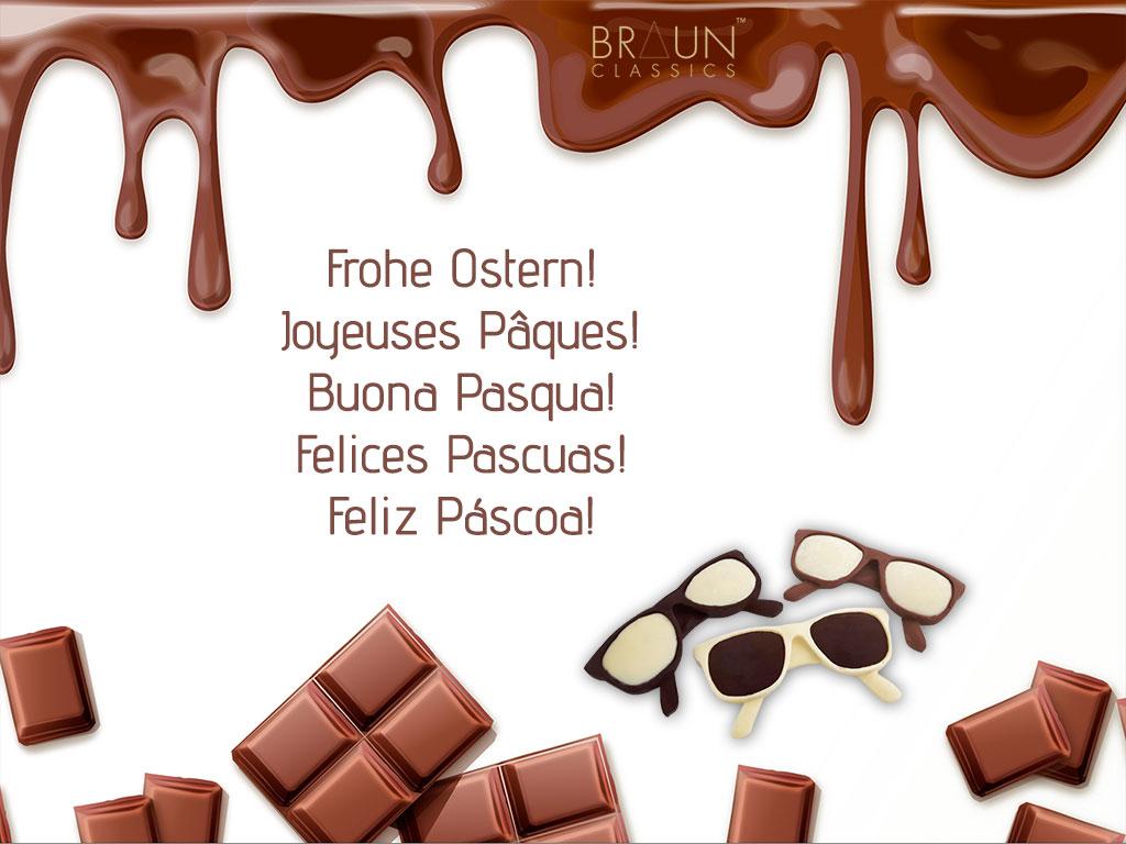 Happy Easter I Dark Chocolate I Braun Classics